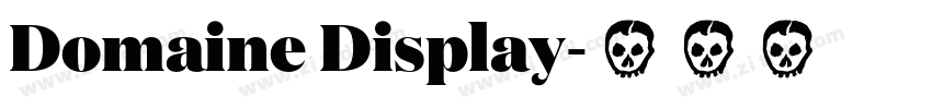 Domaine Display字体转换